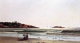 Alfred Thompson Bricher Canvas Paintings - Indian Rock Narragansett Bay